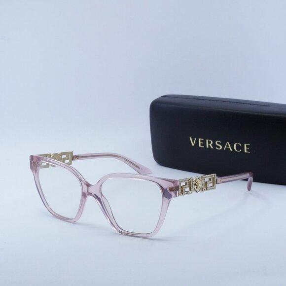 FINAL PRICE NEW VERSACE VE3358B 5472 PINK EYEGLASSES